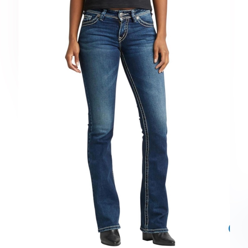 Silver Suki Women's Blue Bootcut Jeans 29 waist 30 Length